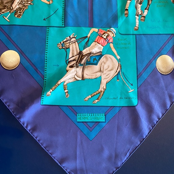 Hermes Accessories - Polo style Hermès scarf purchased in Paris